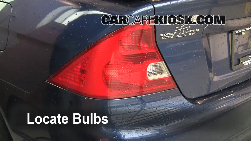 2001 Honda Civic EX 1.7L 4 Cyl. Coupe (2 Door) Lights Tail Light (replace bulb)
